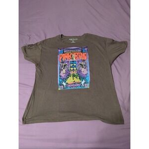 Pink Floyd 1967 Queen Elizabeth Hall Concert T-Shirt Mens XL Brown Graphic SS